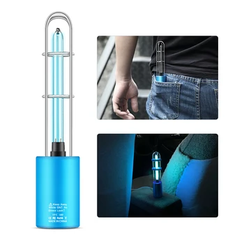 

Rechargeable UV Sterilizer Light Home Ultraviolet Light Bulb UV Germicidal Lamp for Home Mite Lights Ozone Sterilization