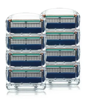 

12pcs Stainless Steel 5-layer Razor/Pack Original Titanium razor blade for man comfortable replacement Manual