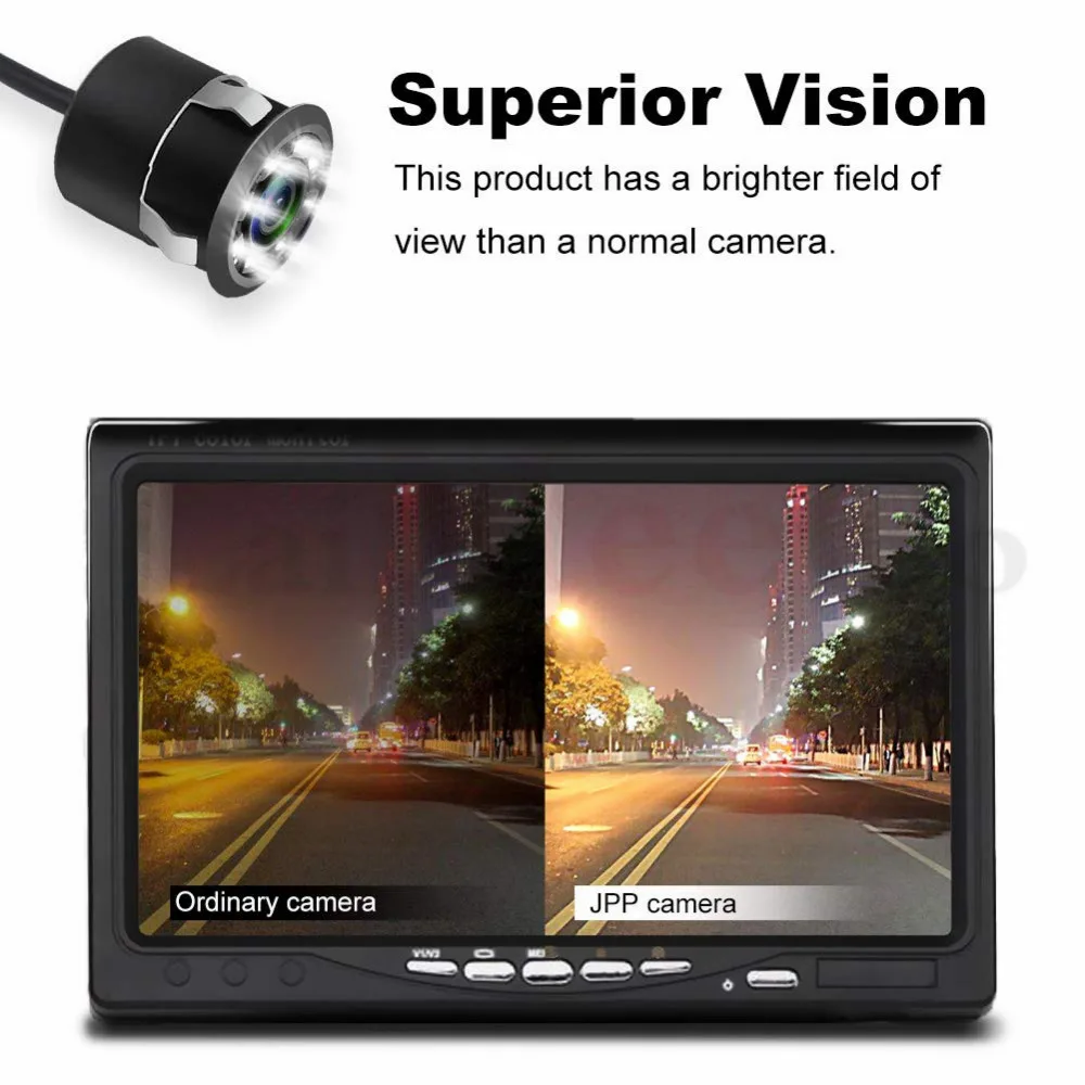 2.4G High-definition Car Rear View Camera 8 LED Night Vision Reversing Auto Parking Monitor CCD Waterproof 170 Degree HD Video (50)