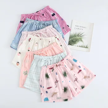

Summer Women Pajama Shorts Multicolor M-xl Sizes for Choice Elastic Women Pajamas Bottom Home Wear Women Pajama Shorts