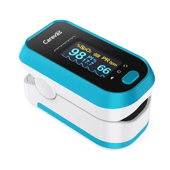 

Carevas Finger Pulse Oximeter Finger Oximeter Oximetro Blood Pressure Monitor Portable Oximeter on the Finger Heart Rate Monitor