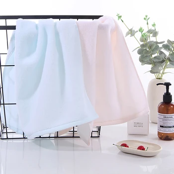 

Newborn Baby Infant Solid Color Face Hand Bathing Towel Bibs Feeding Square Towels Handkerchief 100% Cotton Towel