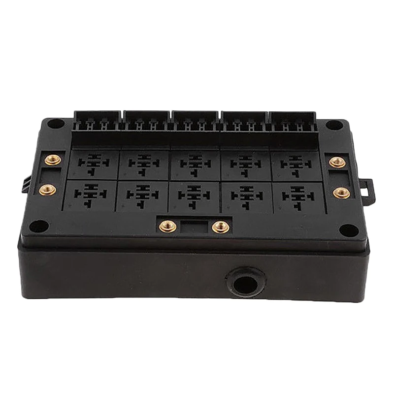 Car Relay Socket Black Box 18 Way Blade Fuse Holder for Automotive Marine | Спорт и развлечения