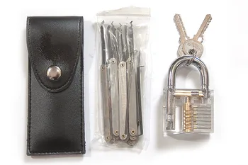 

Practice Lock Transparent Padlock 12PC Combination Set