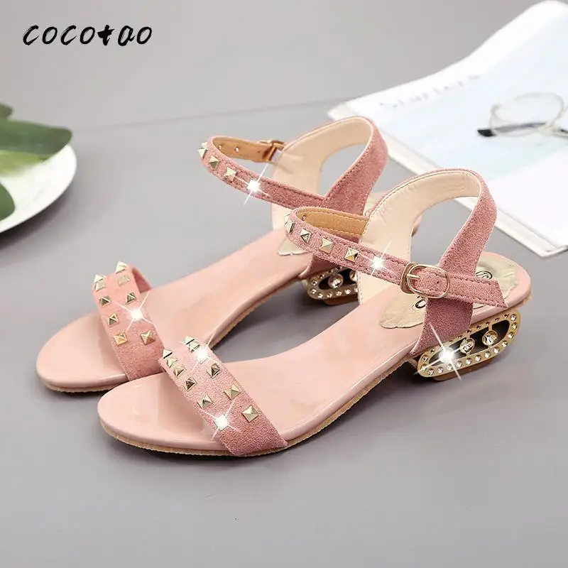 

One-strap Buckle Sandals Female Fairy Style 2020 Summer New Fashion Wild Thick Heel Heel Roman Shoes Ins Tide