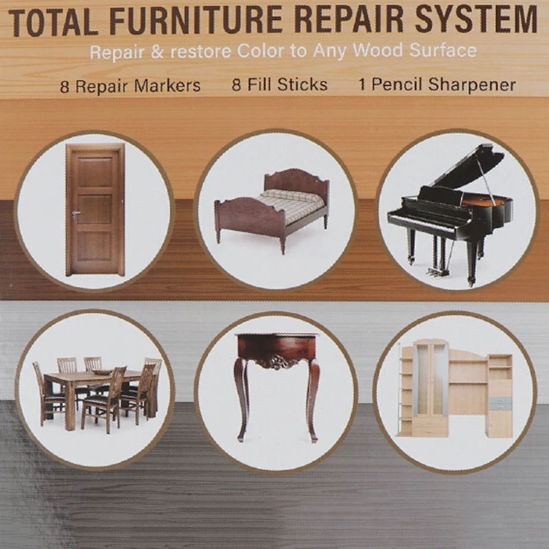 17Pcs Furniture Touch Up Kit Markers & Filler Sticks Wood Scratches Restore  Kit Scratch Patch Paint Pen Wood Composite Repair|Wood Glue| - AliExpress