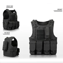 Камуфляжный детский военный тактический охотничий жилет Многофункциональный жилет Wargame Body Molle Armor охотничий джунгли уличное снаряжение