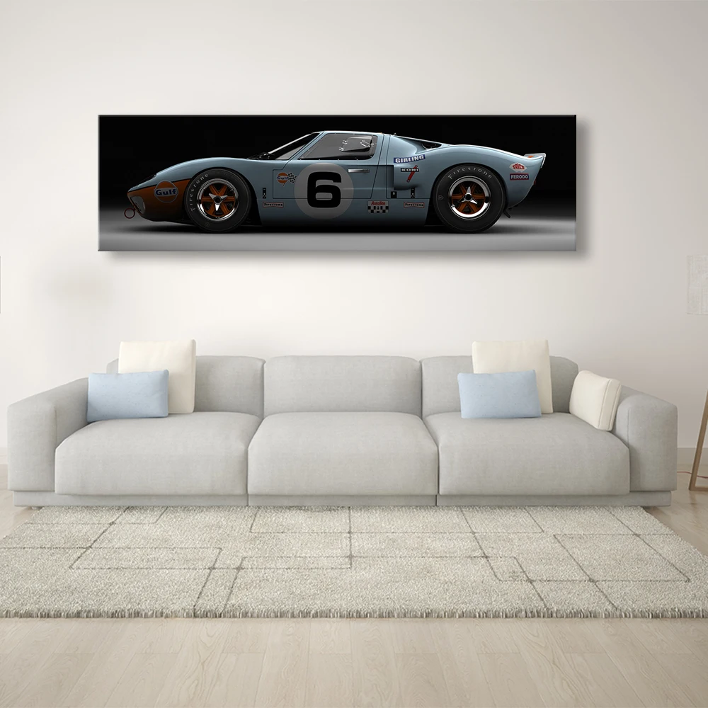 Печатные изображения HD Винтаж/ретро Hot Rod спортивный автомобиль плакат классический автомобиль Ностальгический холст картины стены Искусство для спальни домашний декор