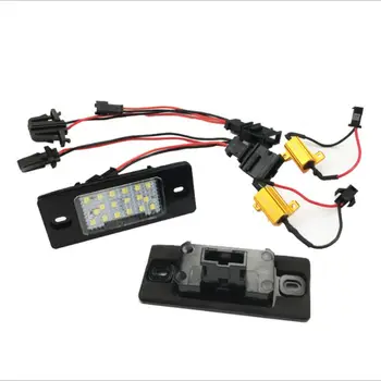 

2020 New 2Pcs 12V LED License Plate Light Assembly 18 SMD 2835 Lamp Bulb Car Accessories