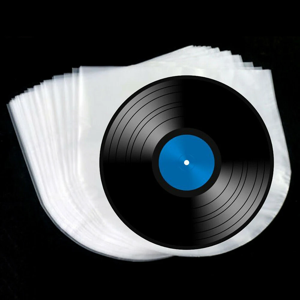 

50pcs Storage Bags Music Vinyl Record Protecter Anti-static LP LD Record Plastic Bags Cover Inner Sleeve Cover Container