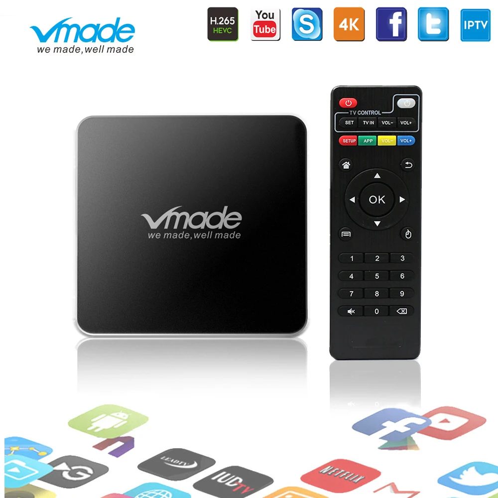 

Vmade Smart Mini Set TV BoxAndroid 7.1 OS Amlogic S905W 2GB 8GB Media Player 4K Support YouTube Netflix Google H.265 Goo gle