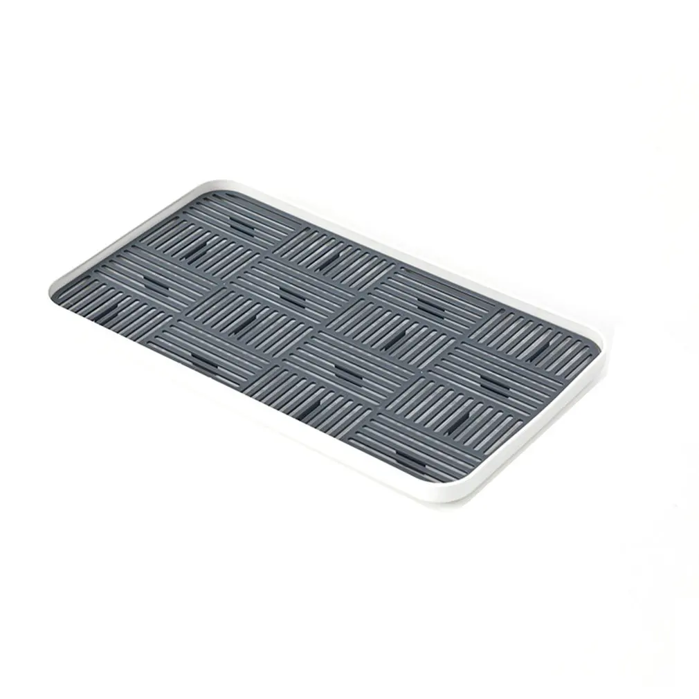 

Modern and simple Double-layer bracket drain tray Home living room creative rectangular water cup tea tray kitchen sink