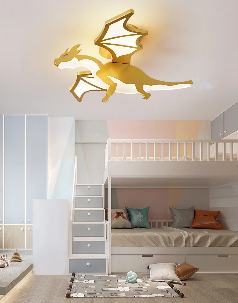 Dinosaur kids bedroom decor led lights for room indoor chandelier lighting chandeliers ceiling lamps for living room decoration crystal ball chandelier