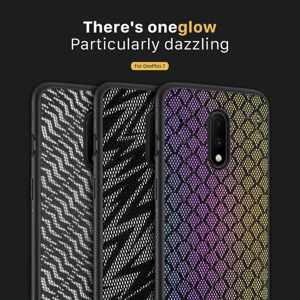 Чехол для Oneplus7 Oneplus 7 pro One plus 7pro блестящий чехол s Nillkin Жесткий ПК + мягкая