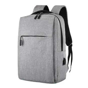

Anti-Theft Waterproof Laptop Backpack Personality Solid Color Usb Charging Laptop Bag