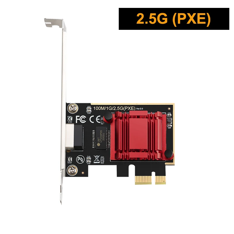 Сетевая карта PCI Express сетевая 2500 Мбит/с Gigabit Ethernet 10/100/1000M RJ-45 RTL8125 LAN адаптер