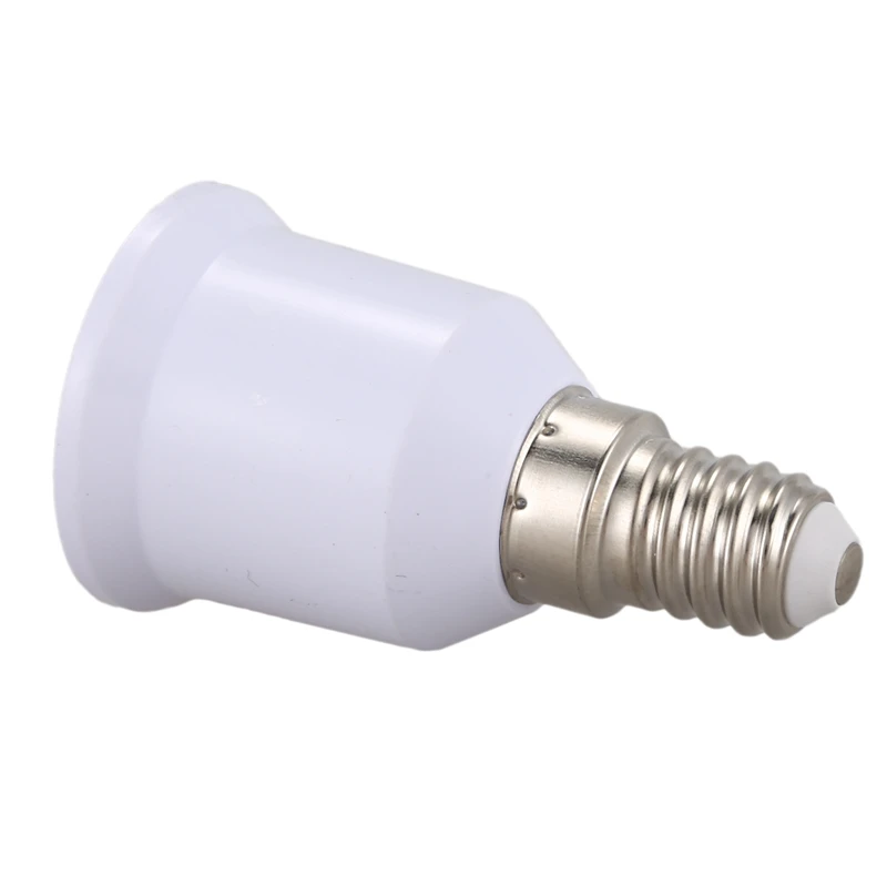 LED Light Bulb Socket Converter 5 pcs E14, E27 Adapter Base Screw LED Light Bulb Bulb Socket Converter White