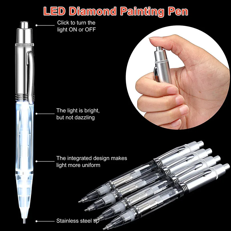 LED DIY Diamond Painting Pen with Light Illumination