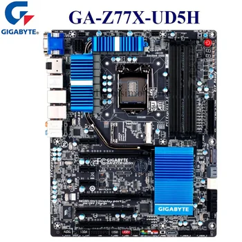 

Gigabyte GA-Z77X-UD5H Motherboard Intel Z77 LGA 1155 DDR3 PC 32GB DDR3 2800MHz HDMI VGA DVI Z77 Mainboard PCI-E 3.0 i7 i5 i3