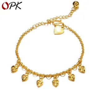 OPK New Style Accessories Plated 18k jin jiao lian Delicacy Rhinestone Small Women's Summer Foot Ornaments Gift