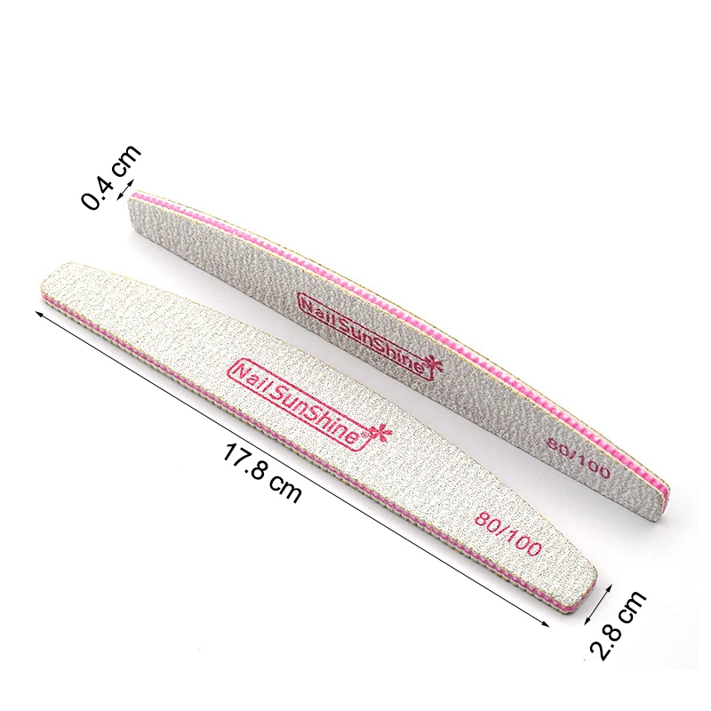 Branco Unha Arquivo Barco Rosa Lixa Buffer 80 - 100 Lavável Manicure Bloco uv Gel Polonês Cal um Ongle Profissional 50 Pçs 3 High Quality Beleza e saúde