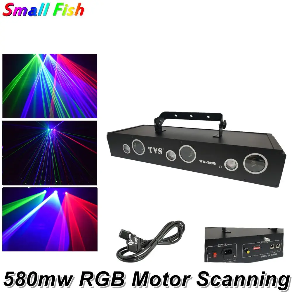 

Mutil-Functional 580mW RGB Motor Scanning Laser Beam Laser Show System Dj Equipment Stage Light Holiday Laser Light Laser Dj