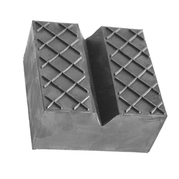

1 pc Car Jack Pad Carriage Support Mat Lift Block 75*75*50mm high quality black V-Slot Rubber Mat accessories