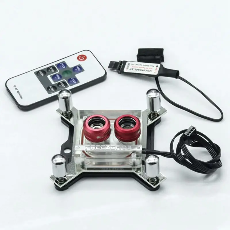 

G1/4 Thread Waterblock Acrylic Copper Water Cooling CPU Radiator Heatsink Block