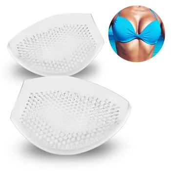 

1Pair Soft Silicone Chest Pad Bikini Bra Insert Silicone Round Pads Enhancer Swimsuit Push-up Breathable Nipple Cover Stickers