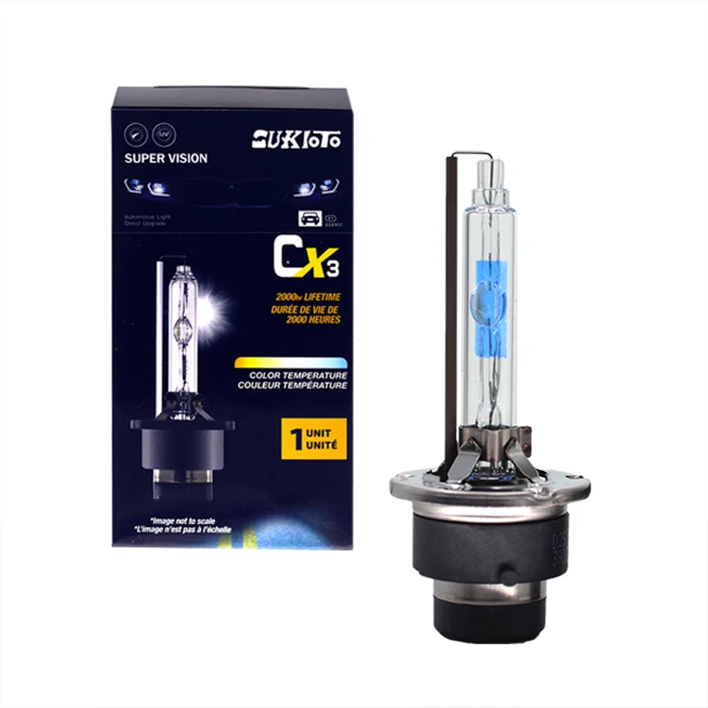SUKIOTO 2PCS New OEM 35W 55W D2S D4S Xenon HID Lamp Bulbs 5500K Super Fast Bright Car Headlight D2 D4 Auto Replacement Bulb (1)