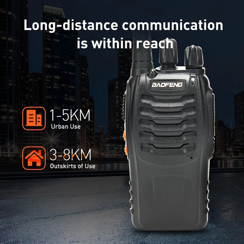 Baofeng BF 888S иди и болтай Walkie Talkie “иди 888s UHF 5 Вт 400 470 МГц BF888s H777 дешево двухстороннее