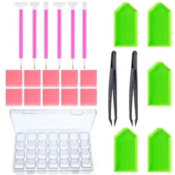 

Diamond Painting Cross Stitch Embroidery Pen Tools Set DIY Diamond Painting Accessories for DIY Art Craft