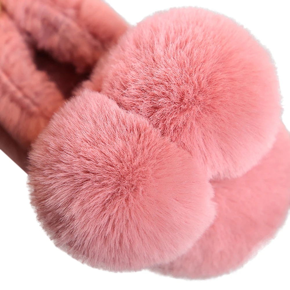 Family Chidren Slippers Hot Sale Kids Baby Cute Cartoon Rabbit Shoes Winter Warm Indoor Non-Slip Slipper Home Cotton Shoes D30