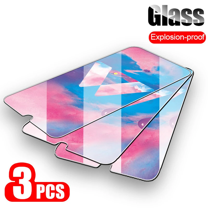 

3Pcs for Samsung Note 10 Plus Tempered Glass for Samsung Galaxy A7 A9 A8 Plus J4 J6 J8 J2 2018 Screen Protector Protective Glass