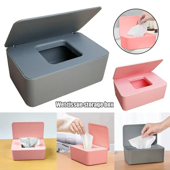 

Dustproof Tissue Storage Box Case Wet Wipes Dispenser Holder with Lid for Home Office Desk Car J99Store