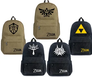 

5 Type The Legend of Zelda Breath of the Wild Canvas Backpack Men Women Unisex Waterproof School Bag Book Bag Laptop Bag