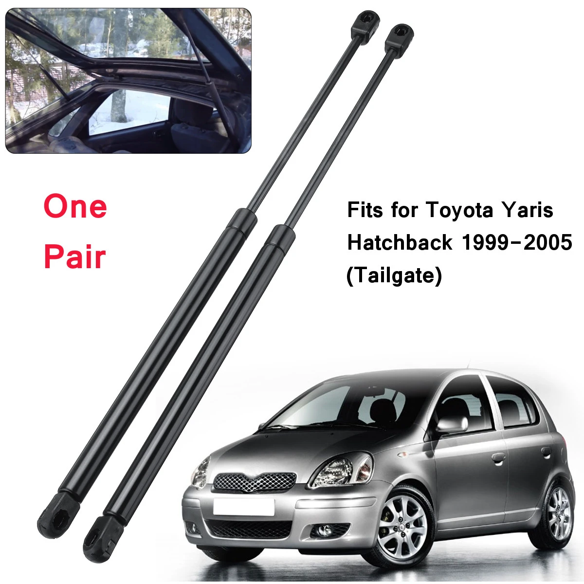 Pair MM Tailgate Boot Gas Springs Lift 2x Struts Fits TOYOTA Yaris 6895009110