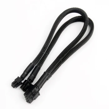 

Dual Mini 8 6-pin Pin PCI Express Graphics Power Adapter Braided Sleeve Cable Tower Mac Pro / Mac G5 MAC Graphics Cable