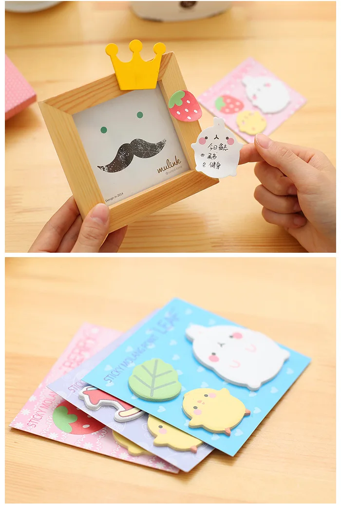 Cute Rabbit cartoon memo sticky notes cute decoration N sticky note paper pad Kawaii animal korea style