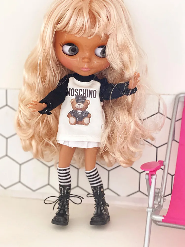 Doll Boots 1/8 Toy Shoes For Blythe Pullip Doll 3.8cm Mini Winter Leather Boots Shoes For Blyth Accessories For Dolls Toys doll shoes,doll accessories
