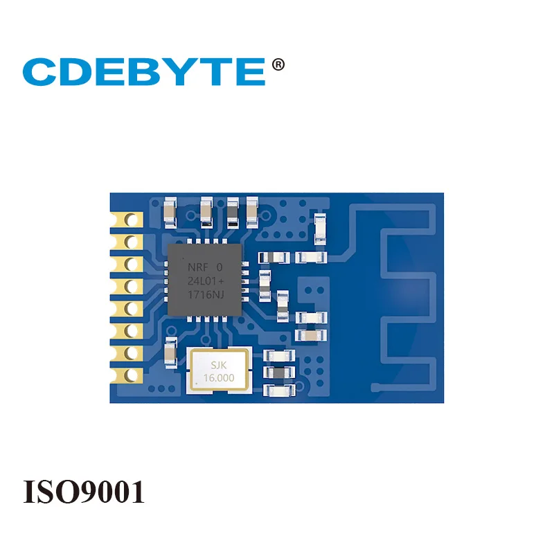 Ebyte E01 ML01S nRF24L01P 0dBm 2 4 ГГц SPI nRF24L01 + печатная антенна с отверстием для штампов