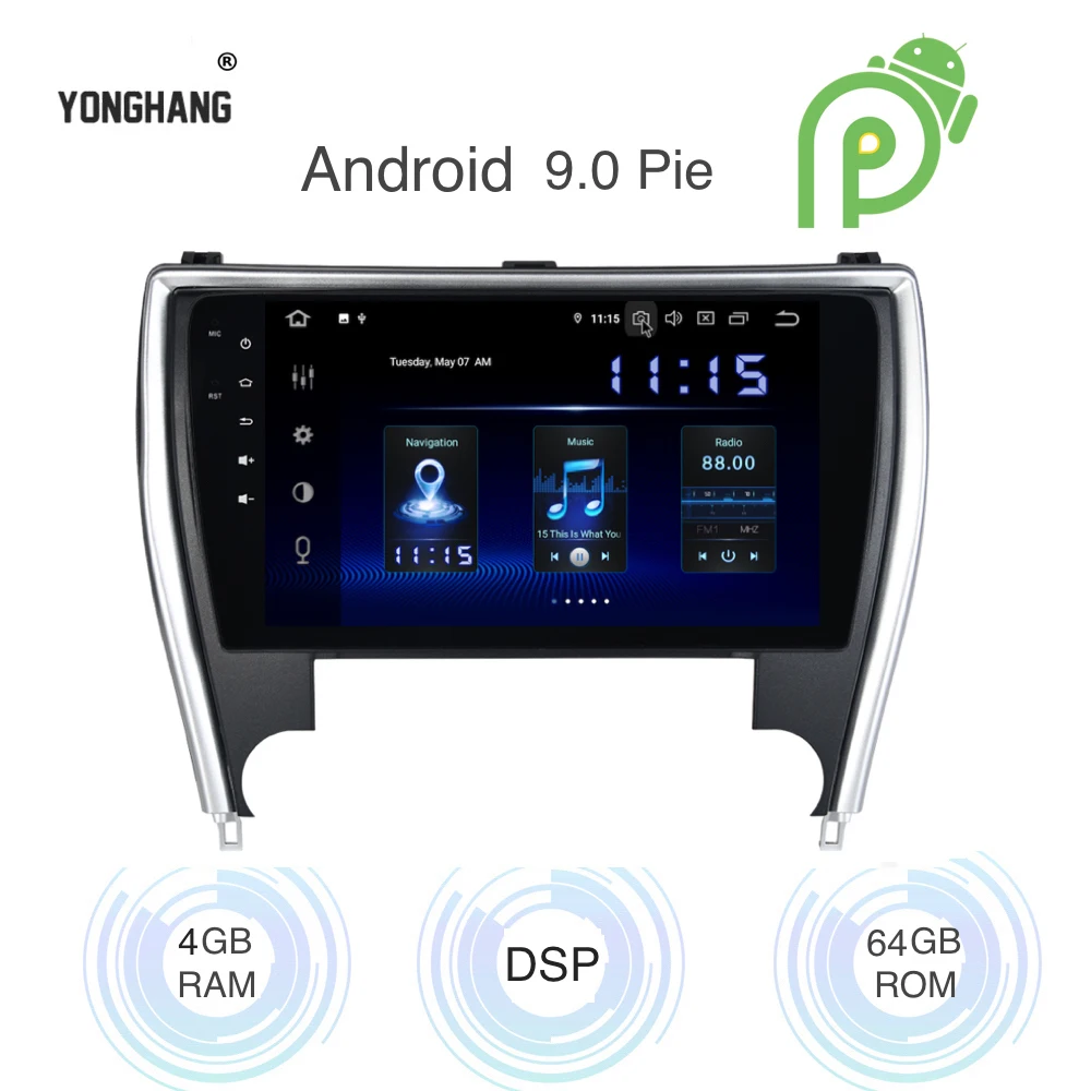 Top Car Radio 2 Din GPS Navi for Toyota Camry V55 US Version android 9.0 2015 2016 2017 2018 PX6 DSP IPS HDMI 4Gb+64Gb WIFI USB 0 Top Car Radio 2 Din GPS Navi for Toyota Camry V55 US Version android 9.0 2015 2016 2017 2018 PX6 DSP IPS HDMI 4Gb+64Gb WIFI USB 0