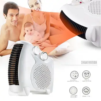 

Flat and Stand Standing Space Saver Mini Electric Heater Air Heater Portable Economic Warmer Fan Radiator