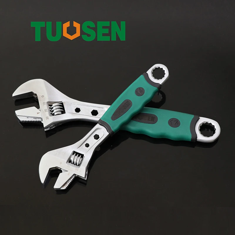 

Adjustable spanner 17mm wrench steeksleutel torque moersleutel multi tool momentsleutel scale plum blossom Hexagonal opening