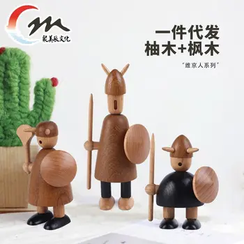 

Arts and Crafts Denmark Creative gifts Nordic Vikings Pirate puppet home decoration