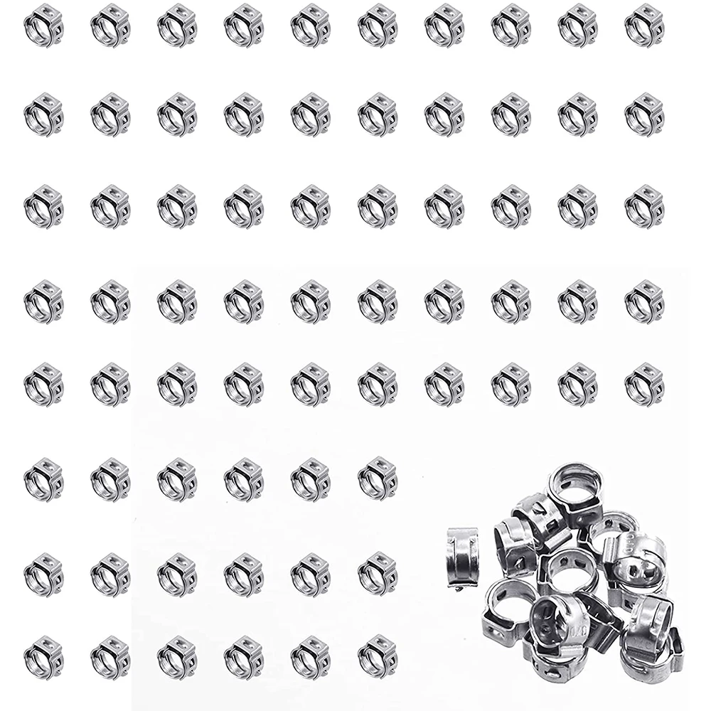 Hose Clamp Tool 50 pieces 5.8-21mm Single Ear, Hose Clamps, hose clamp tool