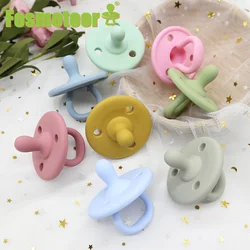 Fosmeteor Silicone Nipple 1pcs BPA Free Silicone Food Grade Silicone Pacifier Baby Grade Nipple Chewable Nursing Teething Toys