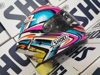 

New X fourteen X14 74 Kato full face motor Motorcycle racing ECE helmet purple pink green helmet
