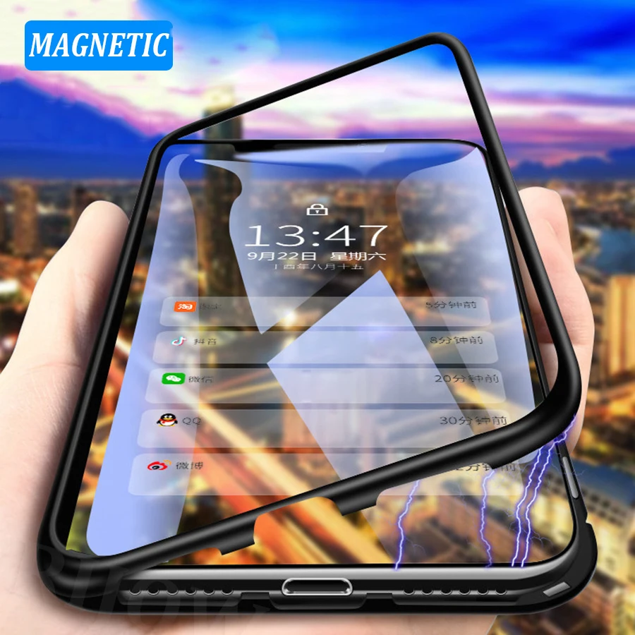 Магнитный защитный чехол для Samsung Galaxy S21 Ultra Plus S20 FE A32 A72 A21 A21S A71 A51 A52 A22 A02S Note 20
