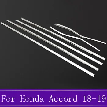 

Stainless Steel Car Window Lower Under Decoration Strip Trim Sticker Cover Auto Accessories For Honda Accord 10th 2018 2019